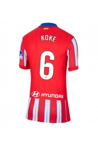 Fotbalové Dres Atletico Madrid Koke #6 Dámské Domácí Oblečení 2024-25 Krátký Rukáv